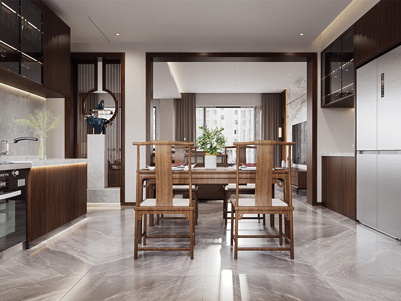 新中式风格厨餐厅 新中式风格厨餐厅