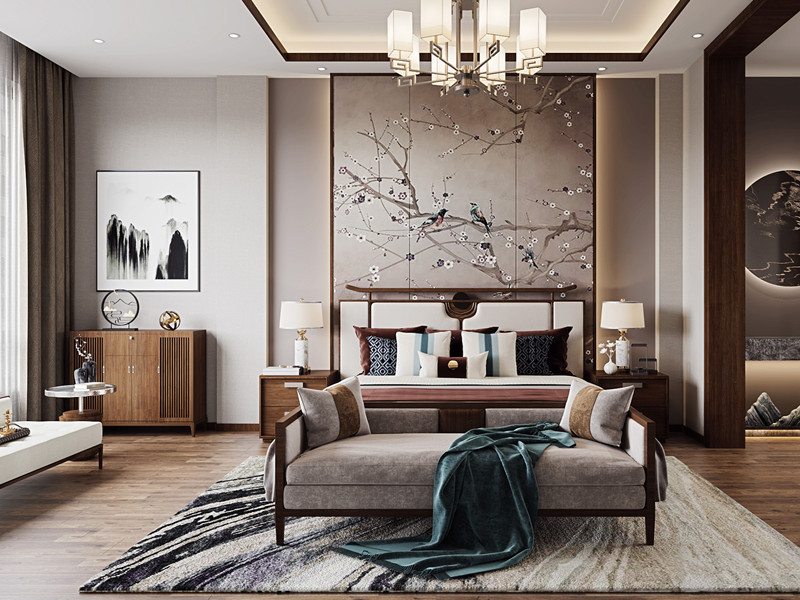 新中式风格卧室 新中式风格卧室
