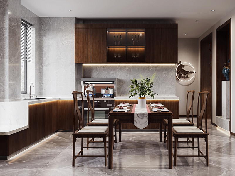 新中式风格厨餐厅 新中式风格厨餐厅