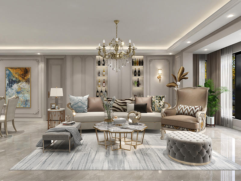 法式轻奢客厅 法式轻奢客厅