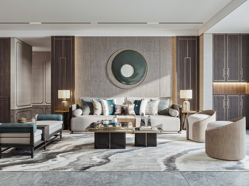 别墅新中式风格客厅 别墅新中式风格客厅